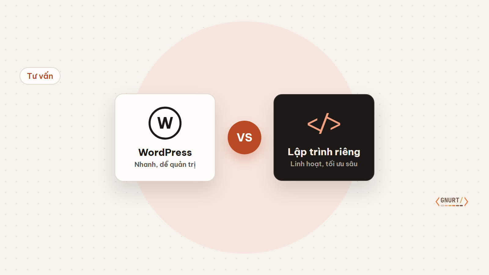 So sánh WordPress và lập trình riêng